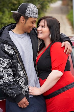 Young Couple Standing Next To Car Stock Photo - Budget Royalty-Free & Subscription, Code: 400-05729505