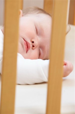 Newborn Baby In Cot Stock Photo - Budget Royalty-Free & Subscription, Code: 400-05729597