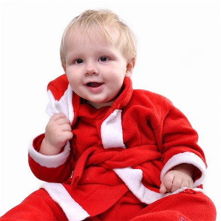 portrait picture adam and eve - young baby boy in Christmas costume Stock Photo - Budget Royalty-Free & Subscription, Code: 400-05721681