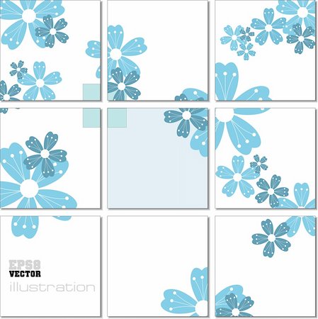 simsearch:400-05197784,k - Vector Illustration geometrical mosaic pattern in blue tones Foto de stock - Super Valor sin royalties y Suscripción, Código: 400-05721761