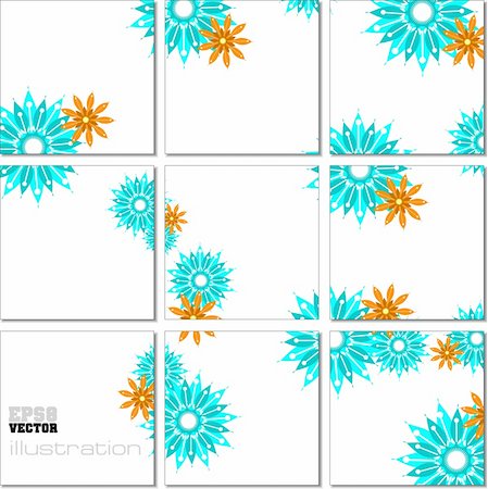 simsearch:400-04261409,k - Vector Illustration geometrical mosaic pattern in blue tones Photographie de stock - Aubaine LD & Abonnement, Code: 400-05721762