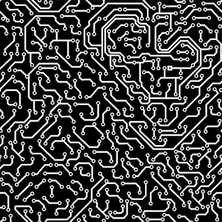 Seamless pattern. Computer circuit board. Photographie de stock - Aubaine LD & Abonnement, Code: 400-05722867