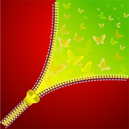 simsearch:400-06103276,k - Abstract background with open zipper for design. Colorful background with butterfly. Stock Photo - Budget Royalty-Free & Subscription, Code: 400-05722863