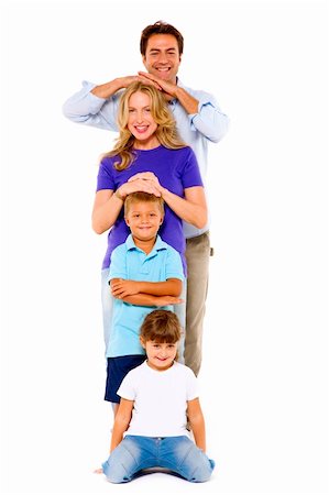 couple with two children Stock Photo - Budget Royalty-Free & Subscription, Code: 400-05722911