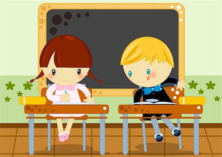 simsearch:400-06460331,k - Back to school illustration with happy kids Stock Photo - Budget Royalty-Free & Subscription, Code: 400-05722977