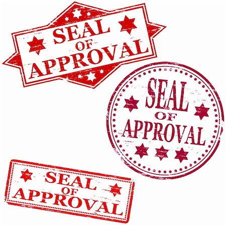 simsearch:400-05314185,k - Seal of approval. Rubber stamp illustrations. Also available as a Vector in Adobe illustrator EPS 10 format, compressed in a zip file Photographie de stock - Aubaine LD & Abonnement, Code: 400-05723036