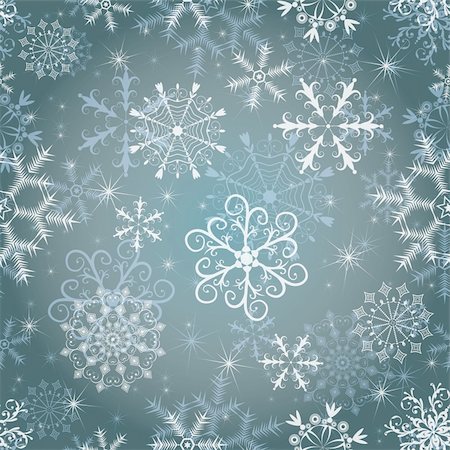 simsearch:400-04709734,k - Seamless gray-blue Christmas pattern with snowflakes (vector EPS 10) Stock Photo - Budget Royalty-Free & Subscription, Code: 400-05723030