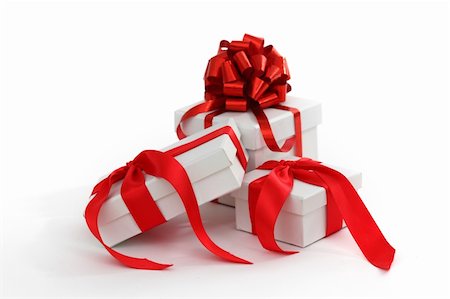 simsearch:400-06070265,k - white gift with red ribbon Stock Photo - Budget Royalty-Free & Subscription, Code: 400-05734257