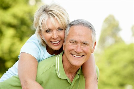 simsearch:400-05735475,k - Mature couple having fun in countryside Stock Photo - Budget Royalty-Free & Subscription, Code: 400-05735475