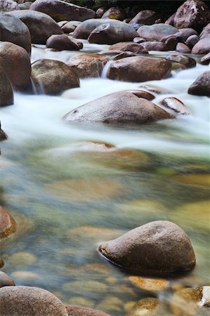 pebbels or rocks in creek or stream flowing water Foto de stock - Super Valor sin royalties y Suscripción, Código: 400-05735777