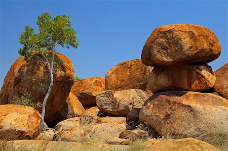 Devils marbles Northern territory Australia, giant granite boulders formed by erosion Stock Photo - Budget Royalty-Free & Subscription, Code: 400-05735809