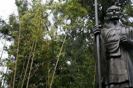 Statue im Bambuswald beim Tempel des weissen Pferdes; Statue in the bamboo forest at the temple of the white horse Stock Photo - Budget Royalty-Free & Subscription, Code: 400-05735972