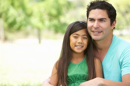 simsearch:400-05736759,k - Father And Daughter In Park Stock Photo - Budget Royalty-Free & Subscription, Code: 400-05736760