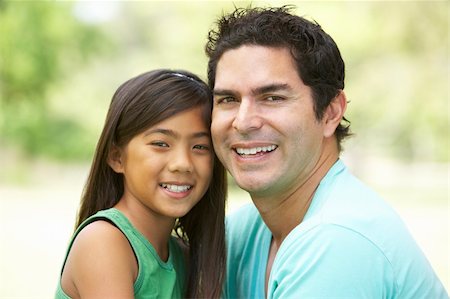 simsearch:400-05736759,k - Father And Daughter In Park Stock Photo - Budget Royalty-Free & Subscription, Code: 400-05736761