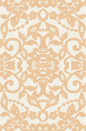 ptits_ptits (artist) - Beautiful floral beige lace. Vector illustration Photographie de stock - Aubaine LD & Abonnement, Code: 400-05736882
