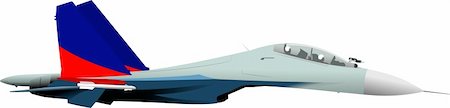 simsearch:400-04270337,k - Combat aircraft. Team. Colored vector illustration for designers Foto de stock - Super Valor sin royalties y Suscripción, Código: 400-05737053