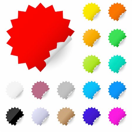 simsearch:400-05381819,k - Abstract colorful labels. Illustration on white background Stock Photo - Budget Royalty-Free & Subscription, Code: 400-05737648
