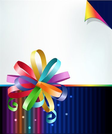 simsearch:400-06101480,k - Stylish colorful background with rainbow bow. Stock Photo - Budget Royalty-Free & Subscription, Code: 400-05738463