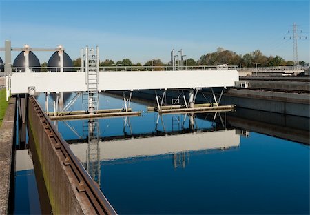 sewer - bassin where the wasted water is being filtered Stock Photo - Budget Royalty-Free & Subscription, Code: 400-05738861