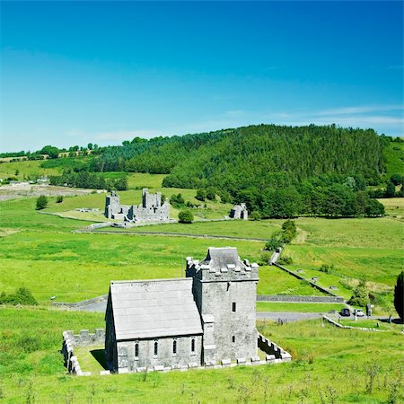 simsearch:400-05388385,k - Fore Priory, County Westmeath, Ireland Fotografie stock - Microstock e Abbonamento, Codice: 400-05739358