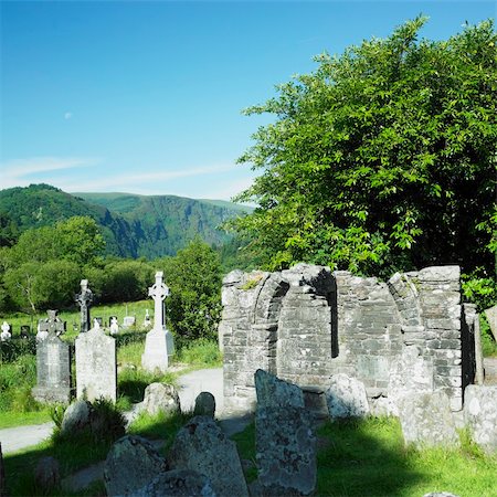 simsearch:400-05388385,k - St. Kevin´s Monastery, Glendalough, County Wicklow, Ireland Fotografie stock - Microstock e Abbonamento, Codice: 400-05739351