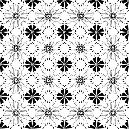 drawing dot abstract vector flower - Beautiful background of seamless classic floral pattern Stock Photo - Budget Royalty-Free & Subscription, Code: 400-05739536