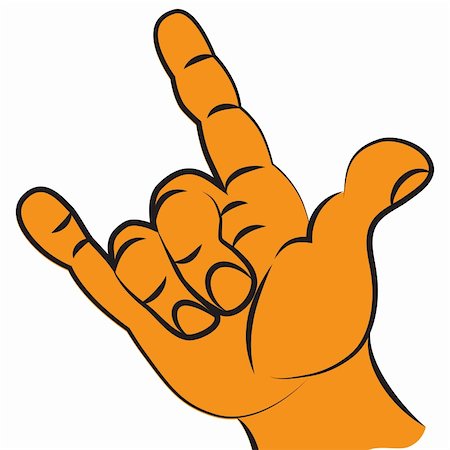 simsearch:400-04790437,k - Victory fist hand held high two finger for protest or gesture symbol of rock music . Stock Photo - Budget Royalty-Free & Subscription, Code: 400-05730138