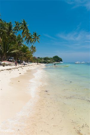 Alona white beach on Bohol, Philippines Stock Photo - Budget Royalty-Free & Subscription, Code: 400-05730374