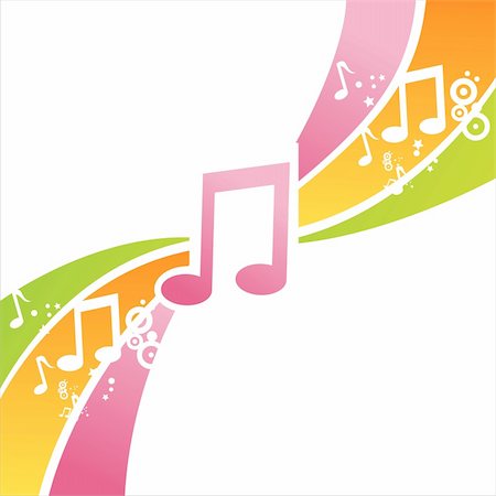 colorful musical background Stock Photo - Budget Royalty-Free & Subscription, Code: 400-05731026