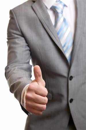 simsearch:400-04129711,k - Businessman in suit giving thumbs-up sign Stock Photo - Budget Royalty-Free & Subscription, Code: 400-05731121