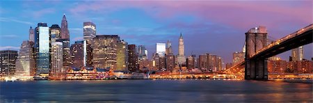 simsearch:400-04809978,k - NY - Manhattan over the river early morning Stock Photo - Budget Royalty-Free & Subscription, Code: 400-05731189