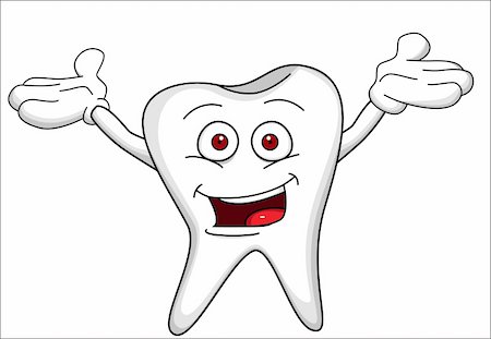 Tooth character Stock Photo - Budget Royalty-Free & Subscription, Code: 400-05731257