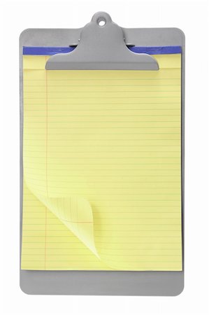 simsearch:400-05289536,k - Clip Board on White Background Stock Photo - Budget Royalty-Free & Subscription, Code: 400-05731380