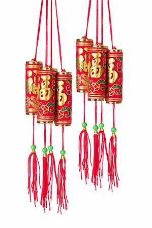 simsearch:400-04775746,k - Chinese New Year Decorations on White Background Stock Photo - Budget Royalty-Free & Subscription, Code: 400-05731443