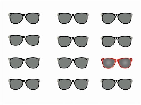 simsearch:400-04855630,k - Sunglasses isolated against a white background Foto de stock - Royalty-Free Super Valor e Assinatura, Número: 400-05732720