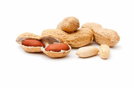 peanut object - An image of some nice peanuts on white background Stock Photo - Budget Royalty-Free & Subscription, Code: 400-05733693