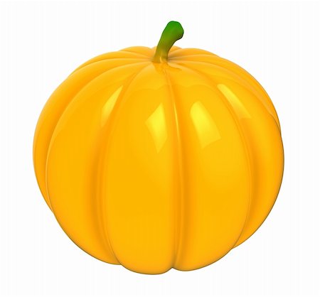 simsearch:400-04360457,k - 3d illustration of pumpkin isolated over white background Photographie de stock - Aubaine LD & Abonnement, Code: 400-05733754