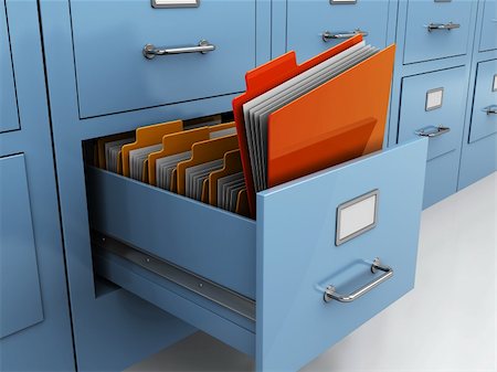 simsearch:400-03992692,k - 3d illustration of finded folder in archive drawer Stock Photo - Budget Royalty-Free & Subscription, Code: 400-05733764