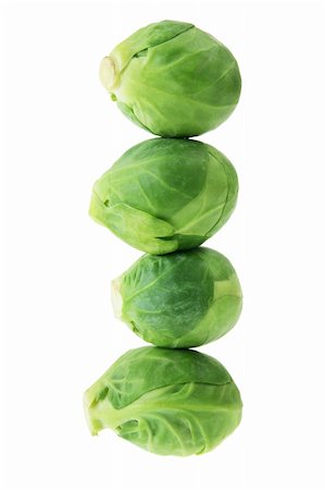 simsearch:400-05369444,k - Brussel Sprouts on White Background Stock Photo - Budget Royalty-Free & Subscription, Code: 400-05744472