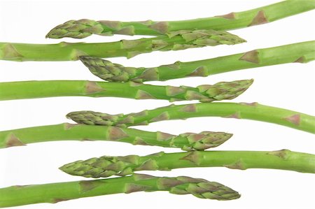 simsearch:400-05369444,k - Asparagus on White Background Stock Photo - Budget Royalty-Free & Subscription, Code: 400-05744491