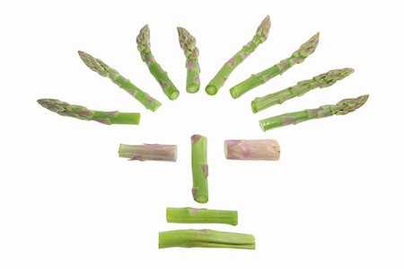 simsearch:400-05369871,k - Asparagus Face on White Background Stock Photo - Budget Royalty-Free & Subscription, Code: 400-05744493
