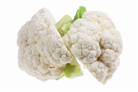 simsearch:400-05744496,k - Cauliflower on Isolated White Background Stock Photo - Budget Royalty-Free & Subscription, Code: 400-05744524