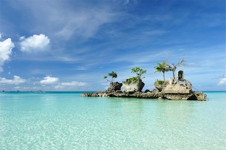 Willy's rock on a beach at Boracay, Philippines Stock Photo - Budget Royalty-Free & Subscription, Code: 400-05744753