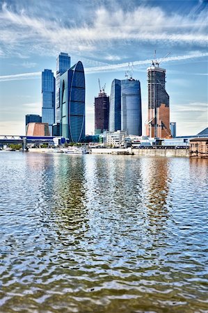 New skyscrapers built in Moscow - Russia Stock Photo - Budget Royalty-Free & Subscription, Code: 400-05745169