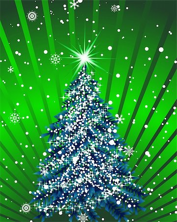 Beautiful vector Christmas (New Year) card for design use Stock Photo - Budget Royalty-Free & Subscription, Code: 400-05745284