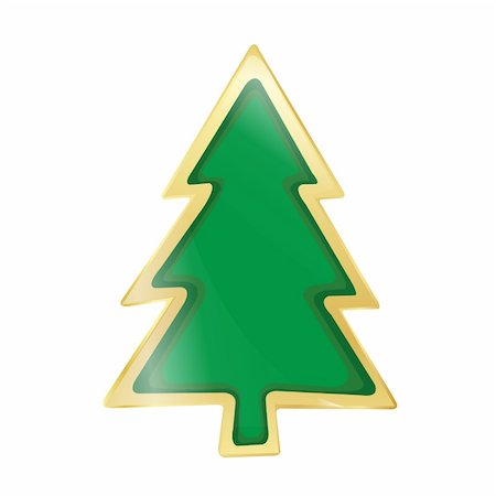 Vector Christmas tree decorations Stock Photo - Budget Royalty-Free & Subscription, Code: 400-05745416