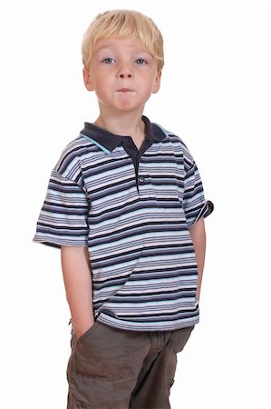 simsearch:400-06139772,k - Portrait of a funny preschooler on white background Photographie de stock - Aubaine LD & Abonnement, Code: 400-05745936