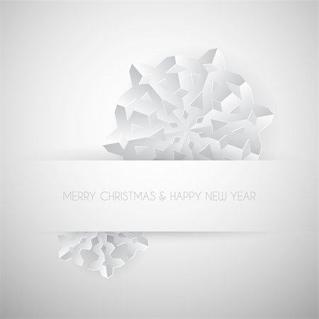 paper cut illustration - Vector white paper christmas snowflake on a white  background Stock Photo - Budget Royalty-Free & Subscription, Code: 400-05746016