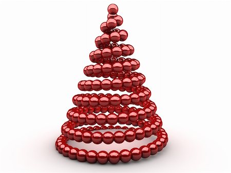 simsearch:400-05746334,k - Symbolyzed christmas tree made out of sphrers Foto de stock - Super Valor sin royalties y Suscripción, Código: 400-05746333