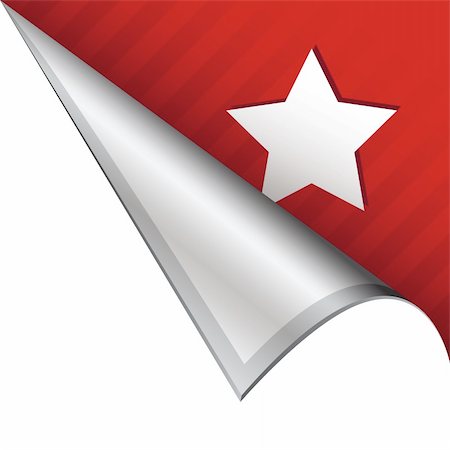 simsearch:400-05742534,k - Star icon on vector peeled corner tab suitable for use in print, on websites, or in advertising materials. Stock Photo - Budget Royalty-Free & Subscription, Code: 400-05747649